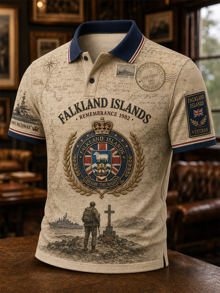 Men's Falklands War Veteran Short Sleeve Shirt