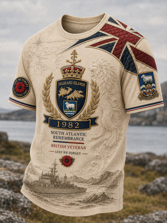 Men's Falklands War Veteran Short Sleeve Shirt