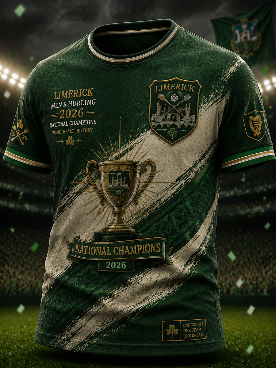 Men's Limerick Hurling Printed T-shirt