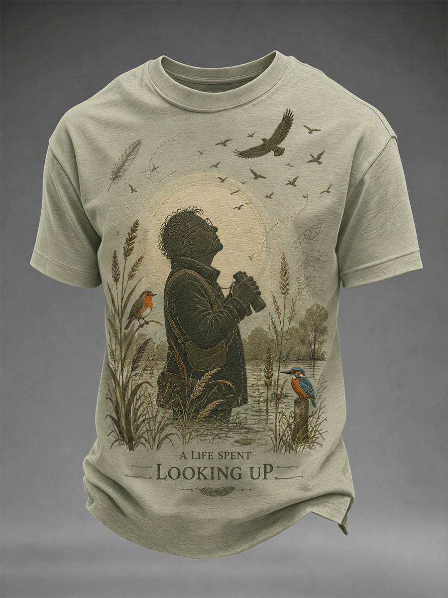 Men's Bill Oddie Commemorative Print Casual Tee