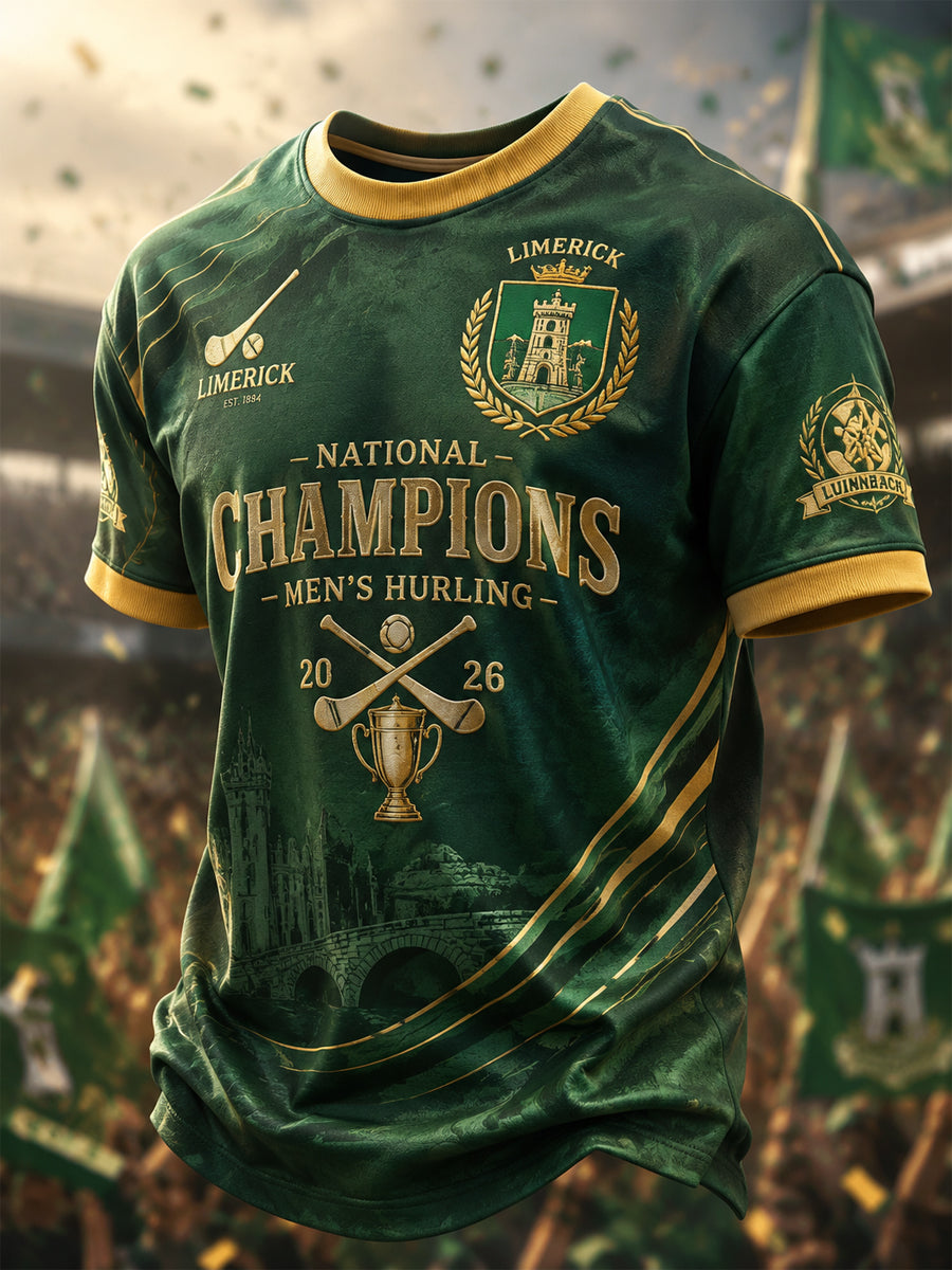 Men's Limerick Hurling Printed T-shirt