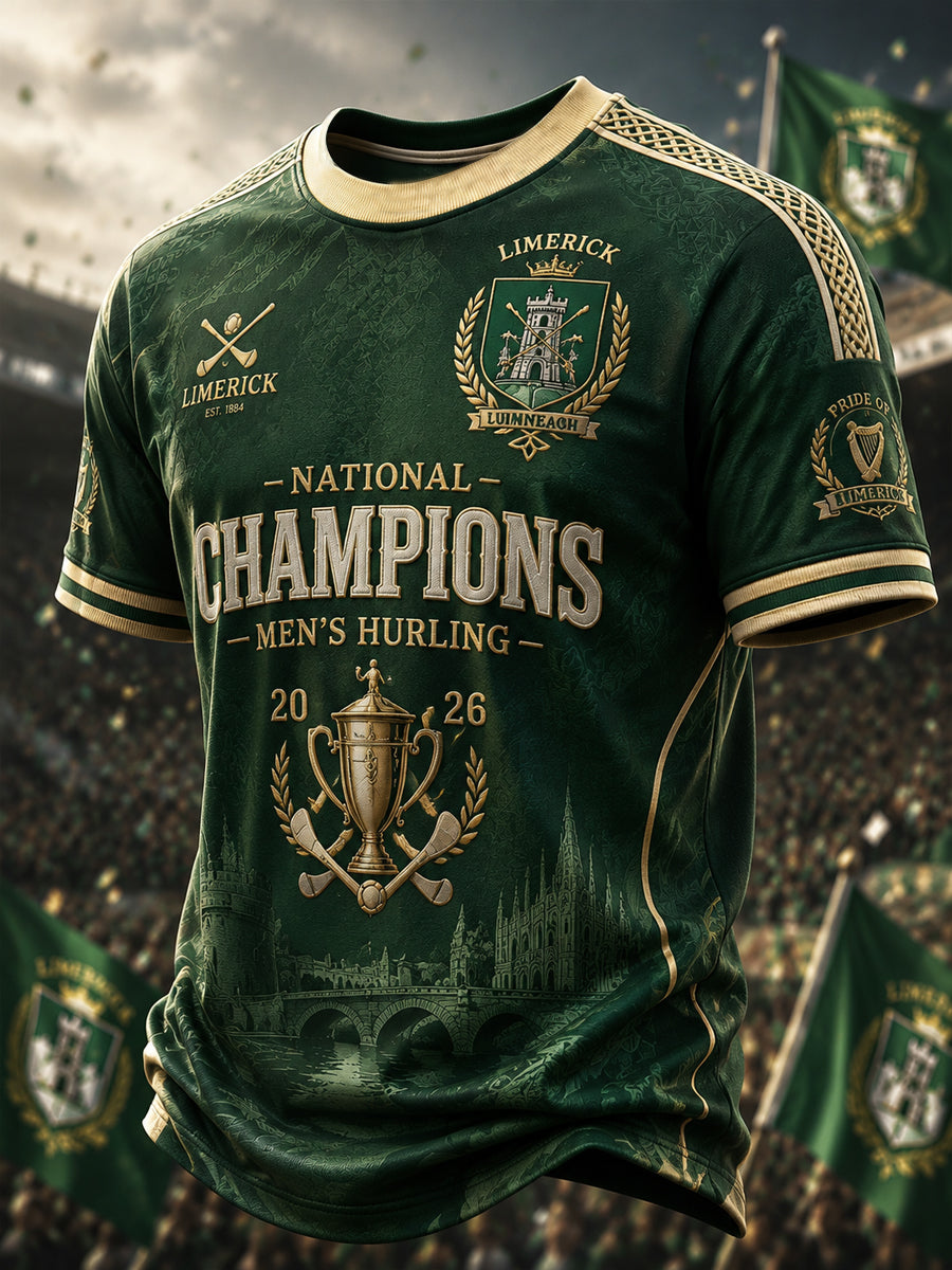 Men's Limerick Hurling Printed T-shirt