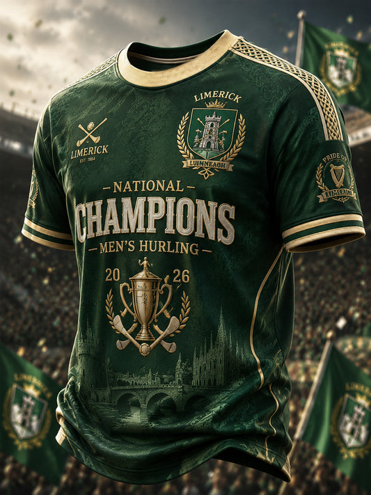 Men's Limerick Hurling Printed T-shirt
