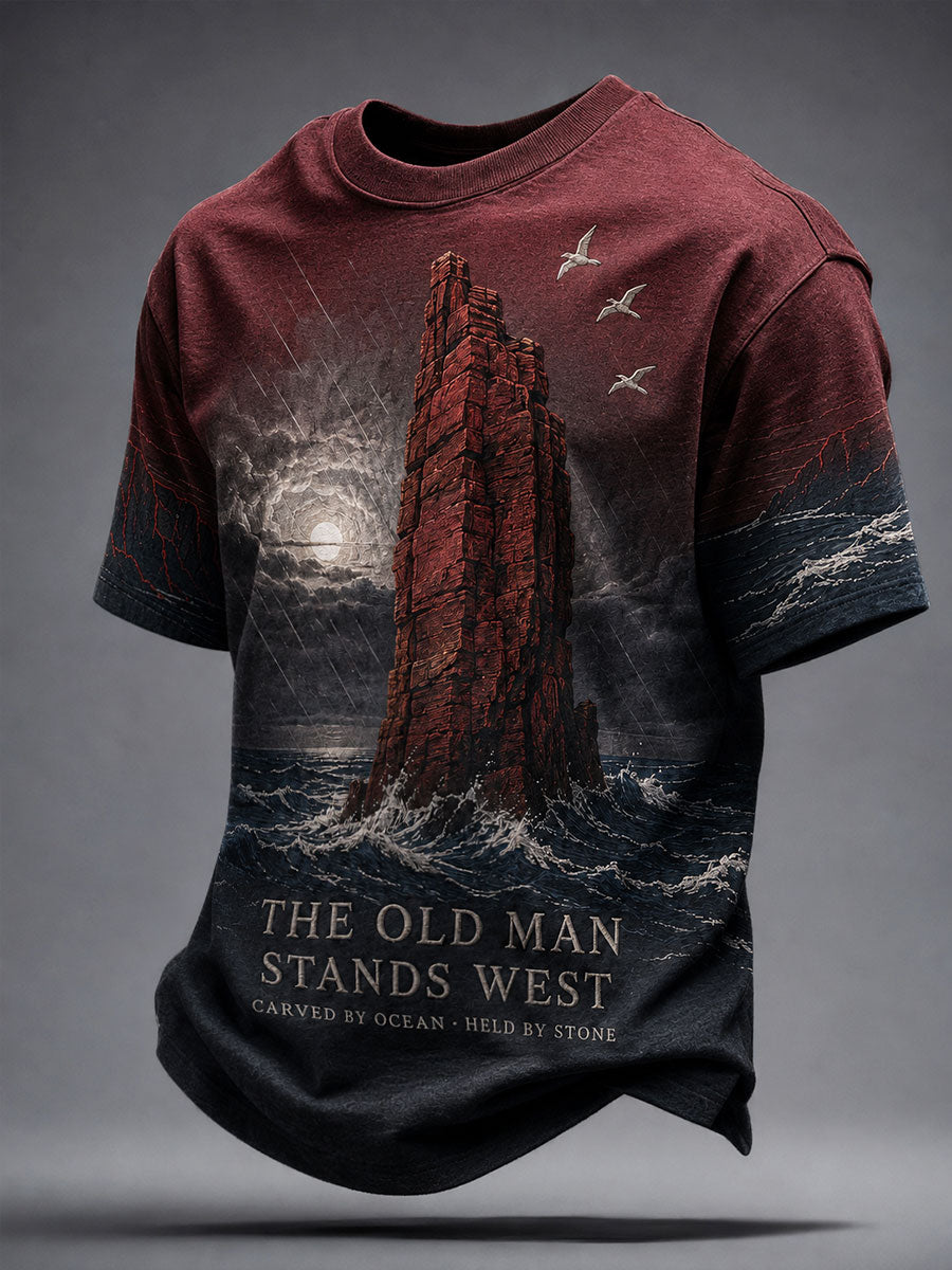 Men's Scotland Orkney Island Art Printed T-shirt