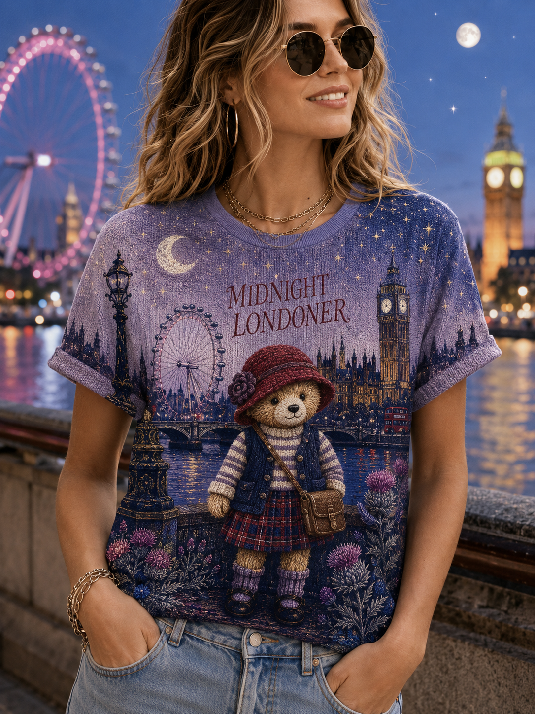 Women's Paddington Bear Short-Sleeved T-Shirt