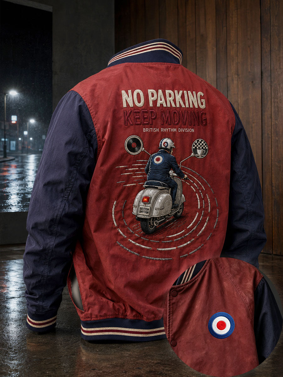 Men's UK Music Lover Mods Culture Printed Jacket