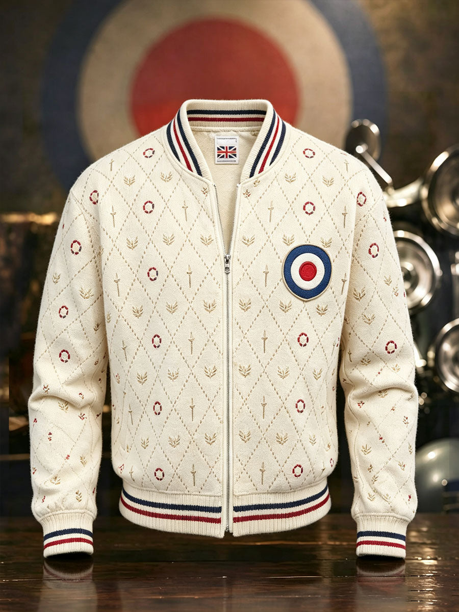 Men's UK Music Lover Mods Culture Printed Jacket