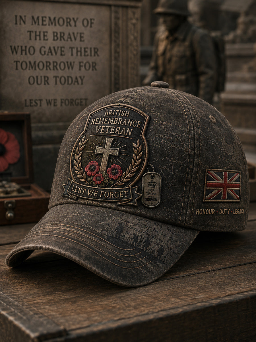 Unisex British Veterans' Memorial Hat