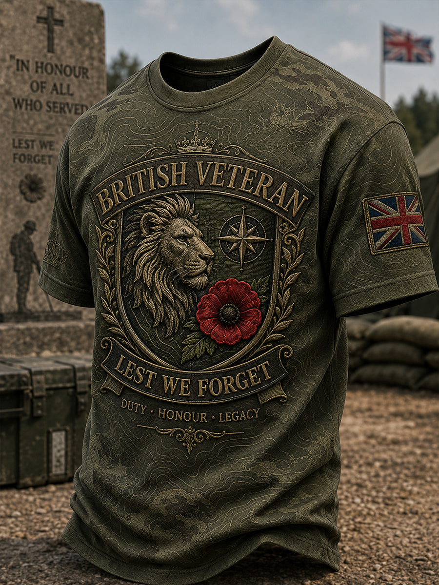 Men's British Veterans' Memorial Short Sleeves T-Shirt