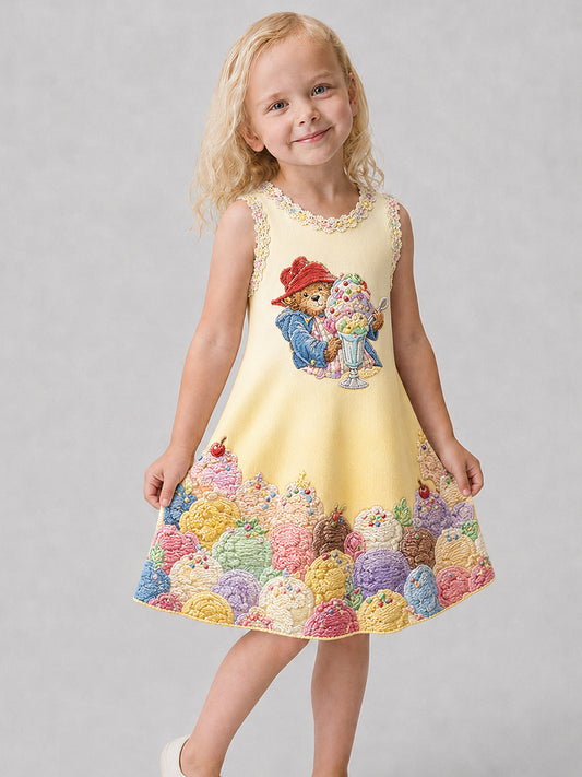 Girl's Art Printed Dress
