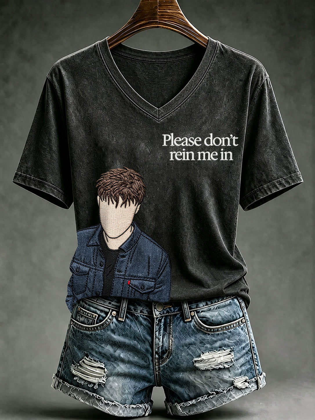 Women's Please Don't Rein Me In Printed T-shirt