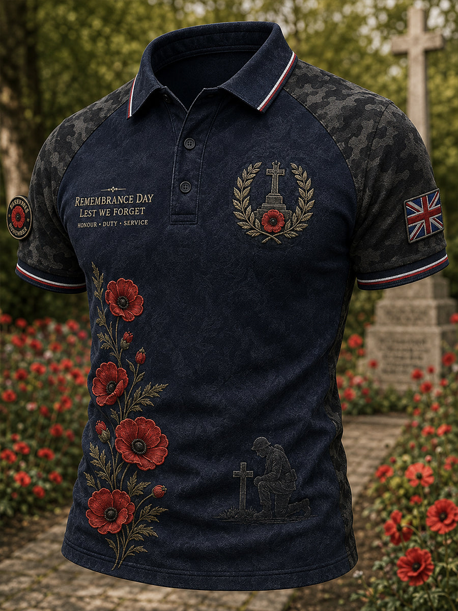 Men's British Remembrance Day Short Sleeves T-Shirt