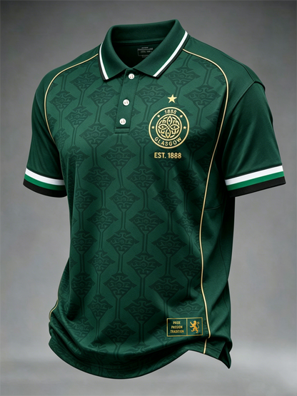 Men's Scottish Print polo shirt