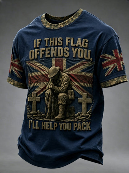 Men's IF THIS FLAG OFFENDS YOU I'LL HELP YOU PACK Tee