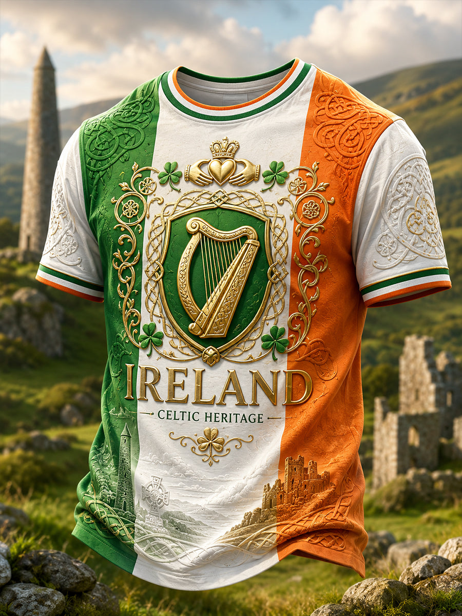 Men's Irish Patriotic Commemoration Short Sleeve Shirt