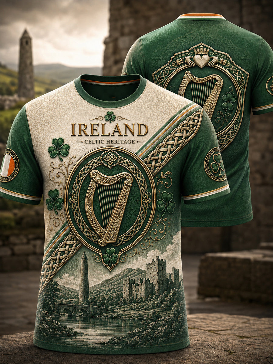 Men's Irish Patriotic Commemoration Short Sleeve Shirt