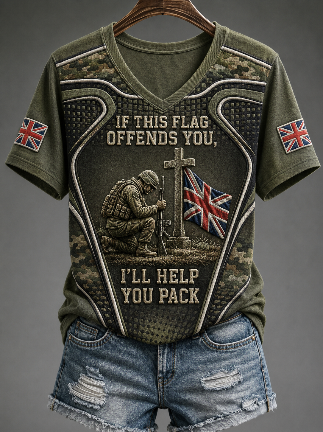 Women's IF THIS FLAG OFFENDS YOU I'LL HELP YOU PACK Tee