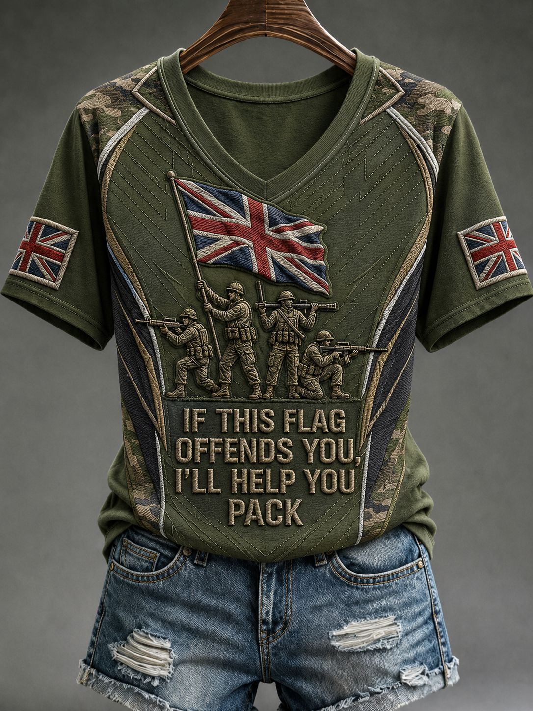 Women's IF THIS FLAG OFFENDS YOU I'LL HELP YOU PACK Tee