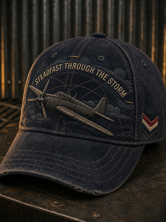 Unisex Vintage British Veteran Art Print Casual Hat