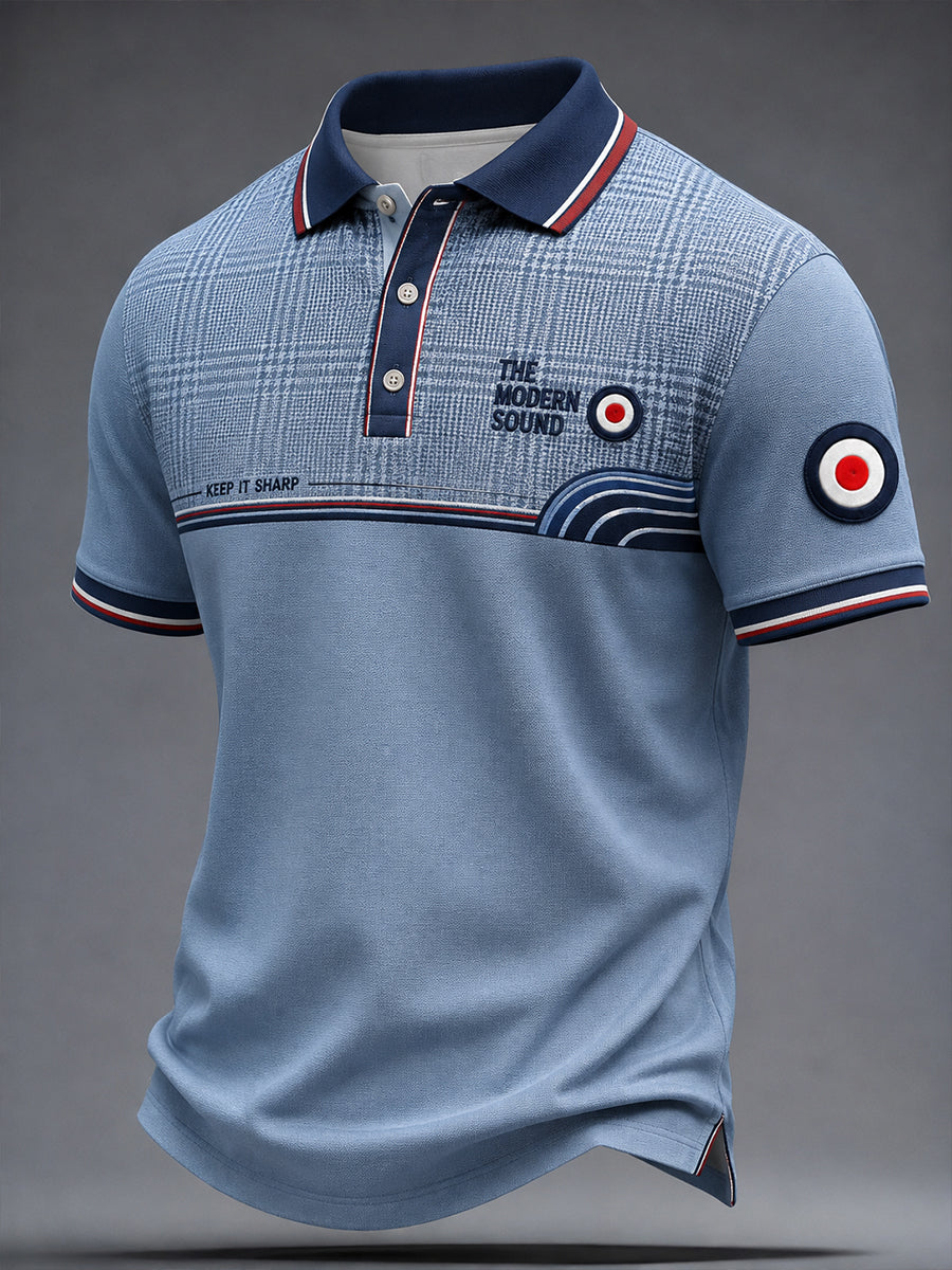 Men's Mods Culture Uk Music Lover Business Style Printed Casual Tops