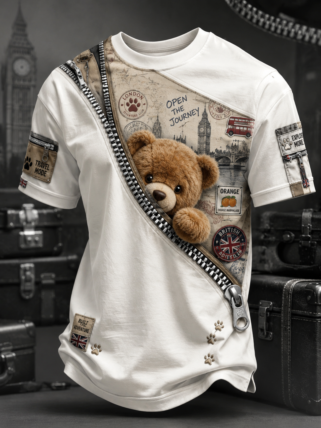 Men's Paddington Bear Short Sleeves T-Shirt