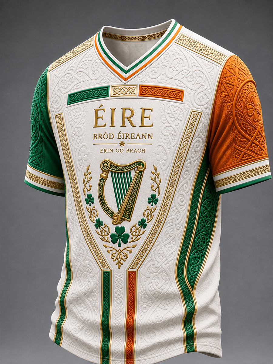 Men's Irish Patriotic Commemoration  V-neck T-shirt