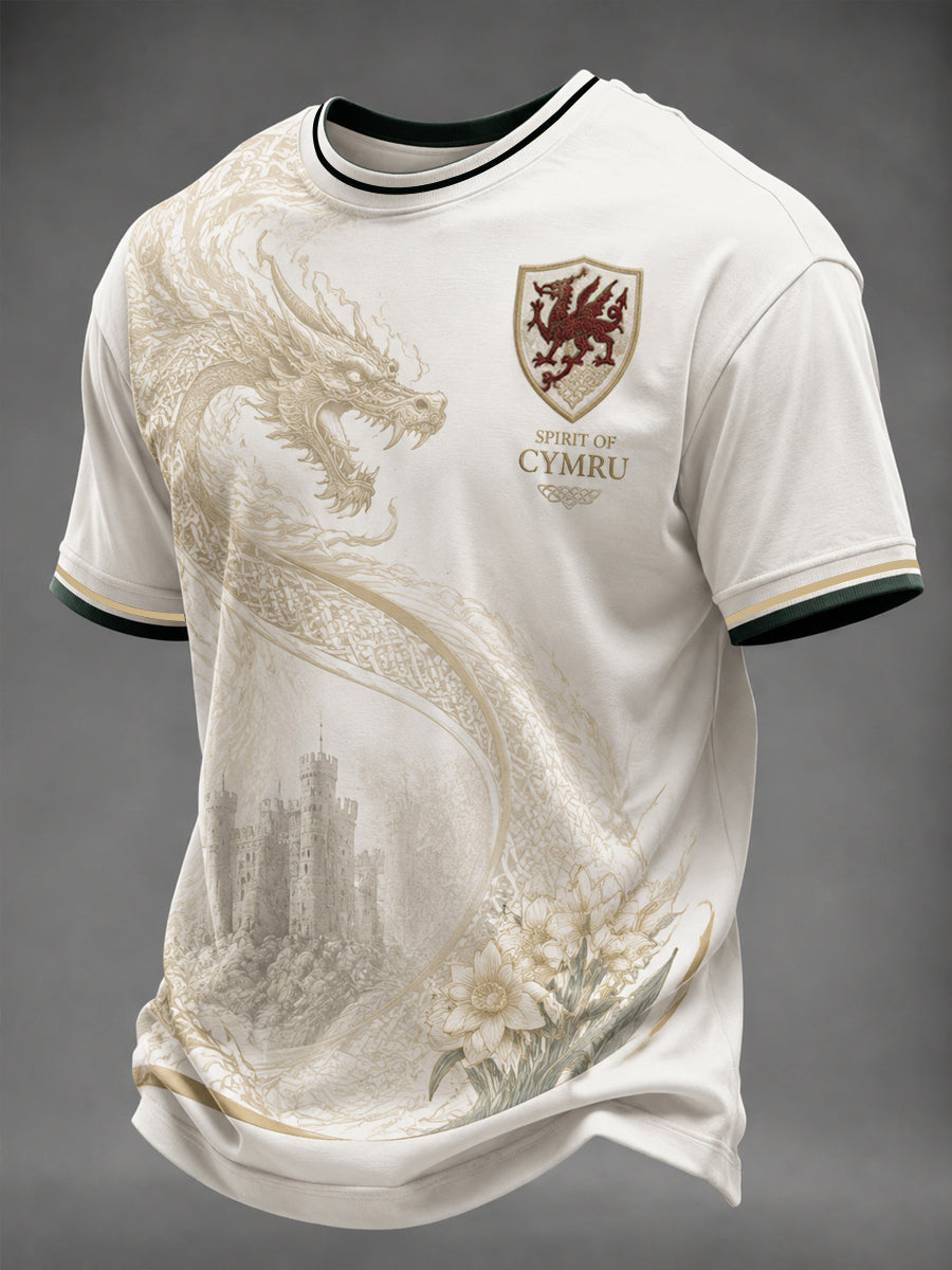 Men's Welsh Dragon Printed T-shirt