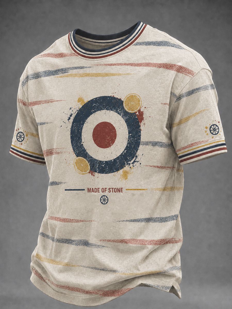 Men's Modern Culture Lover Printed short sleeves t-shirt