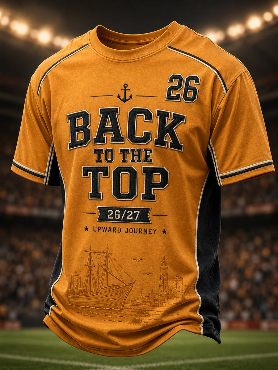 Men's UP WE GO Print Casual T-shirt