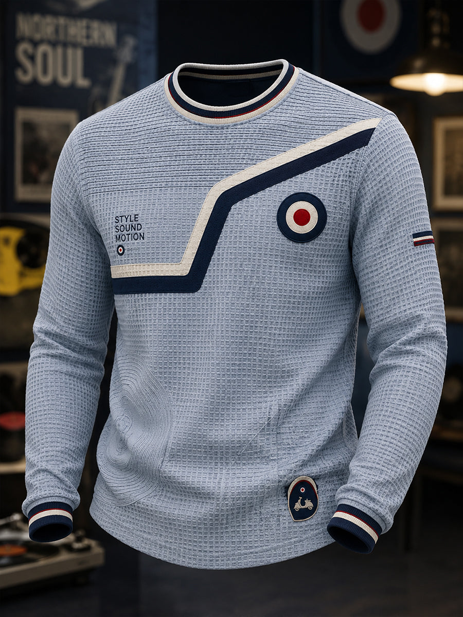 Men's Paul Weller And British Mod Culture  Waffle Long Sleeve T-Shirt