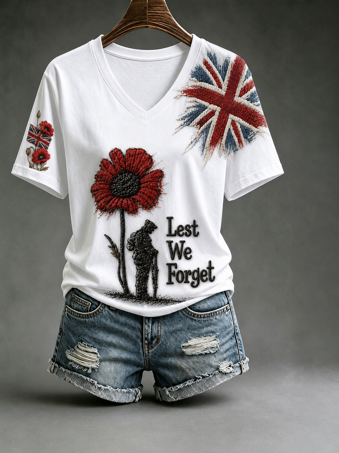 Women's Remembrance Day Short-sleeved T-shirt