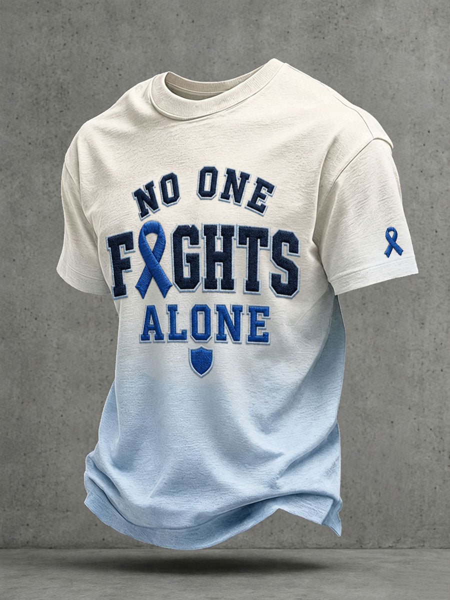 Men's "No One Fights Alone" T-shirts