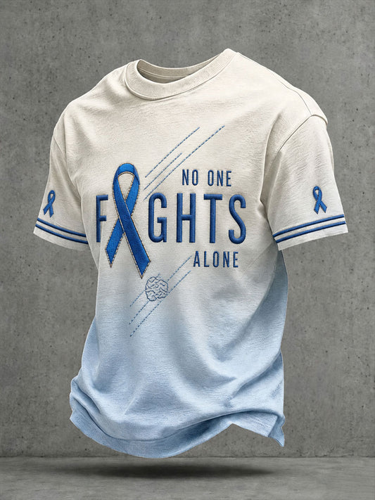 Men's "No One Fights Alone" T-shirts