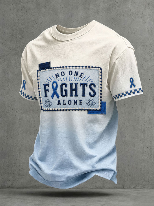 Men's "No One Fights Alone" T-shirts