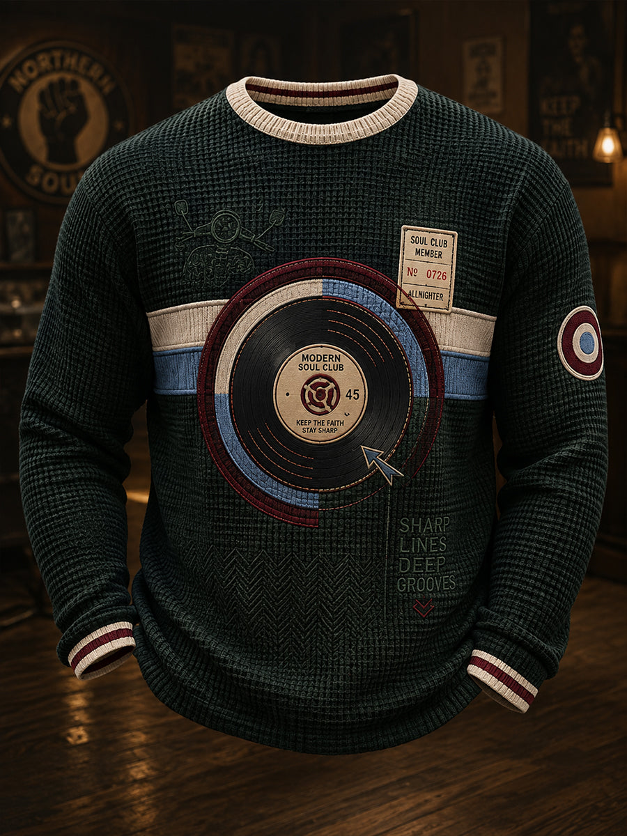 Men's Paul Weller and British Mod CultureWaffle Long Sleeve T-Shirt