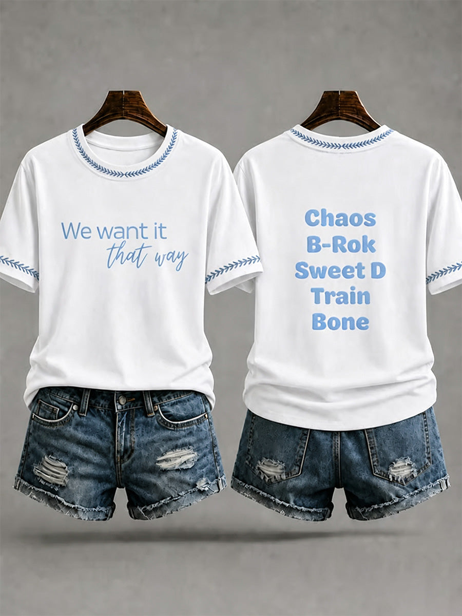 Women's Retro 90s Music Inspired Graphic Print Casual Tee