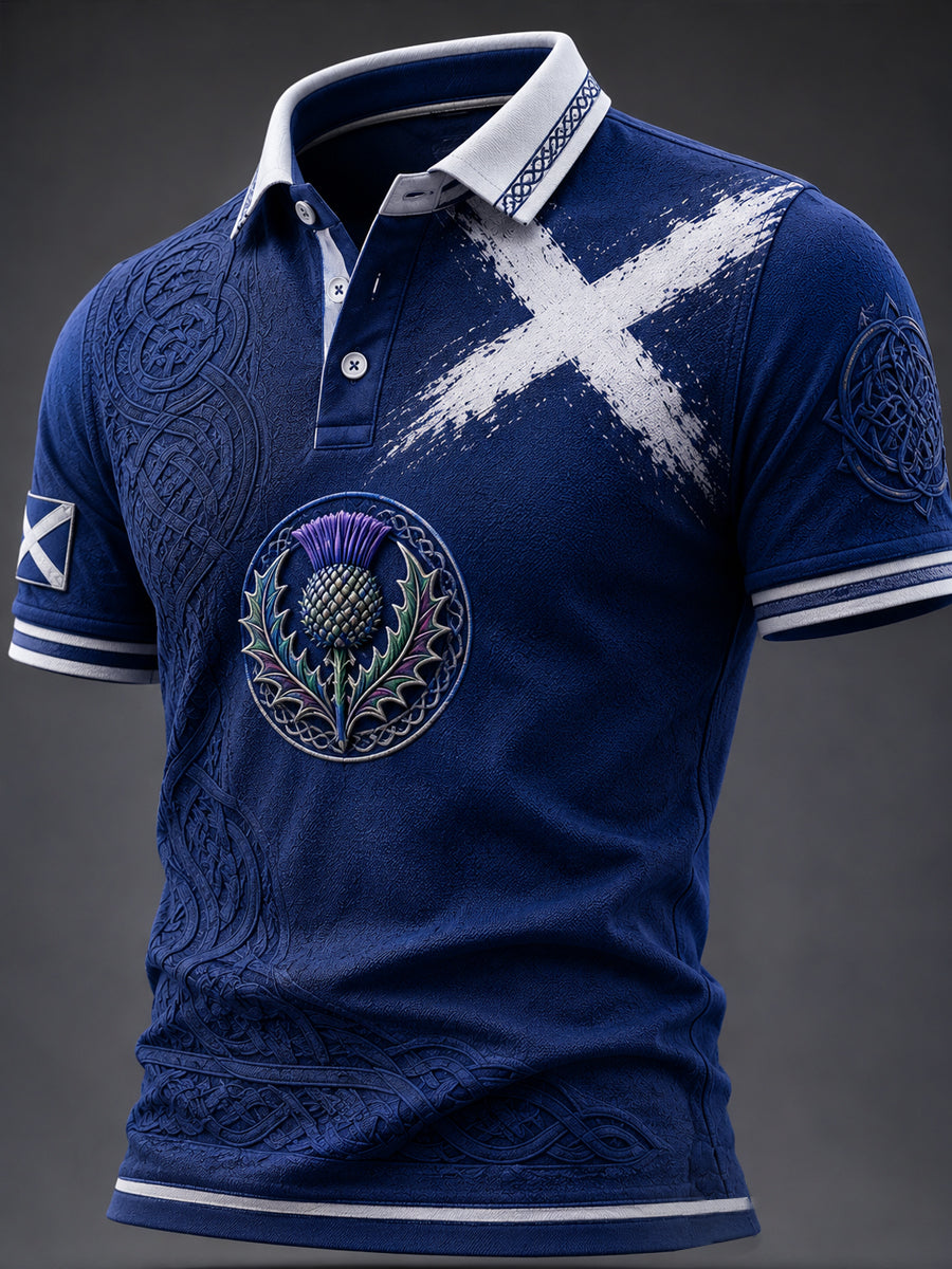 Men's St Andrew’s Day Printed Casual Top