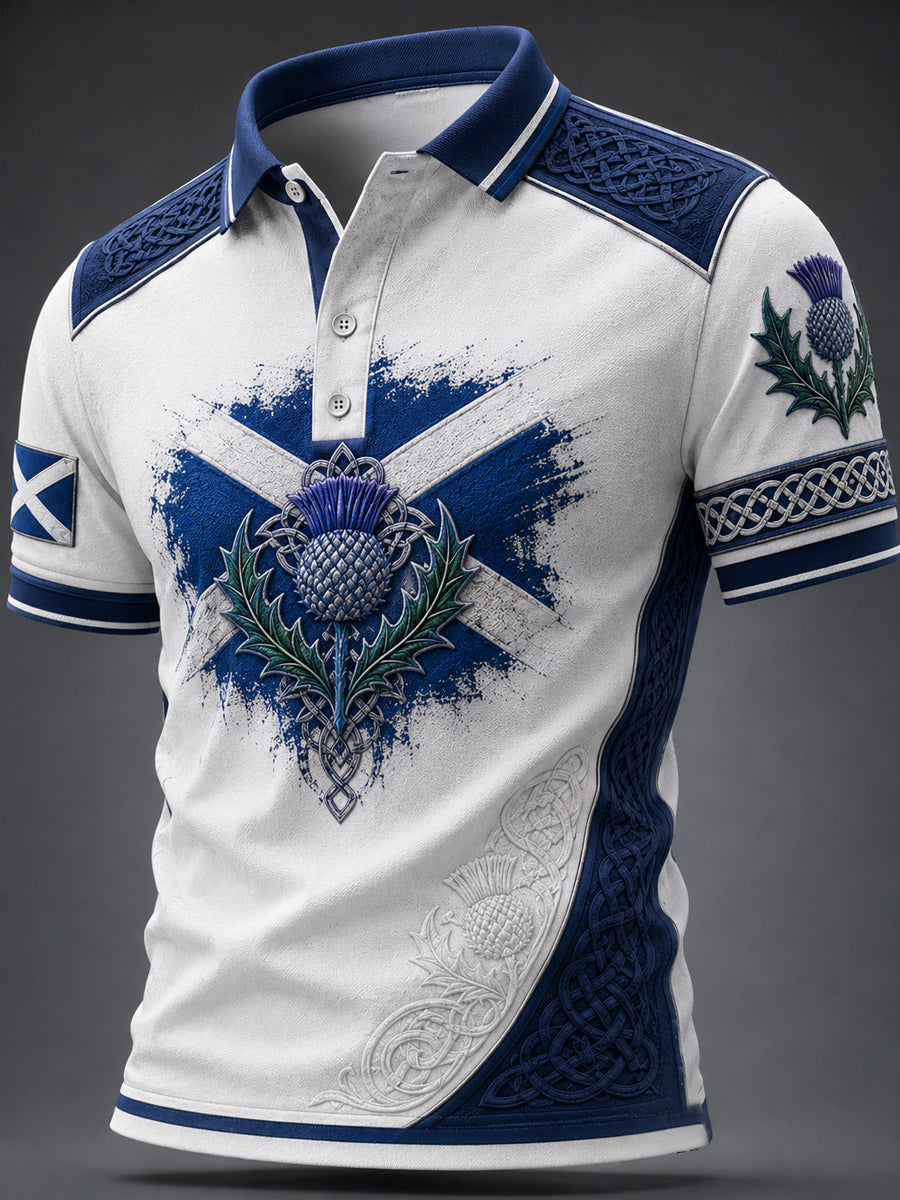Men's St Andrew’s Day Printed Casual Top