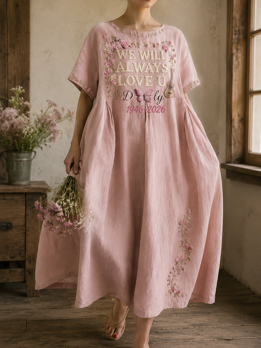 Women's Country Music Lover Queen of Country Floral Art Printed Dresses