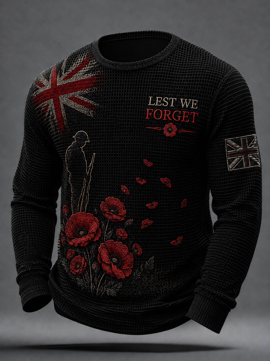 Men's Remembrance Day Waffle Top
