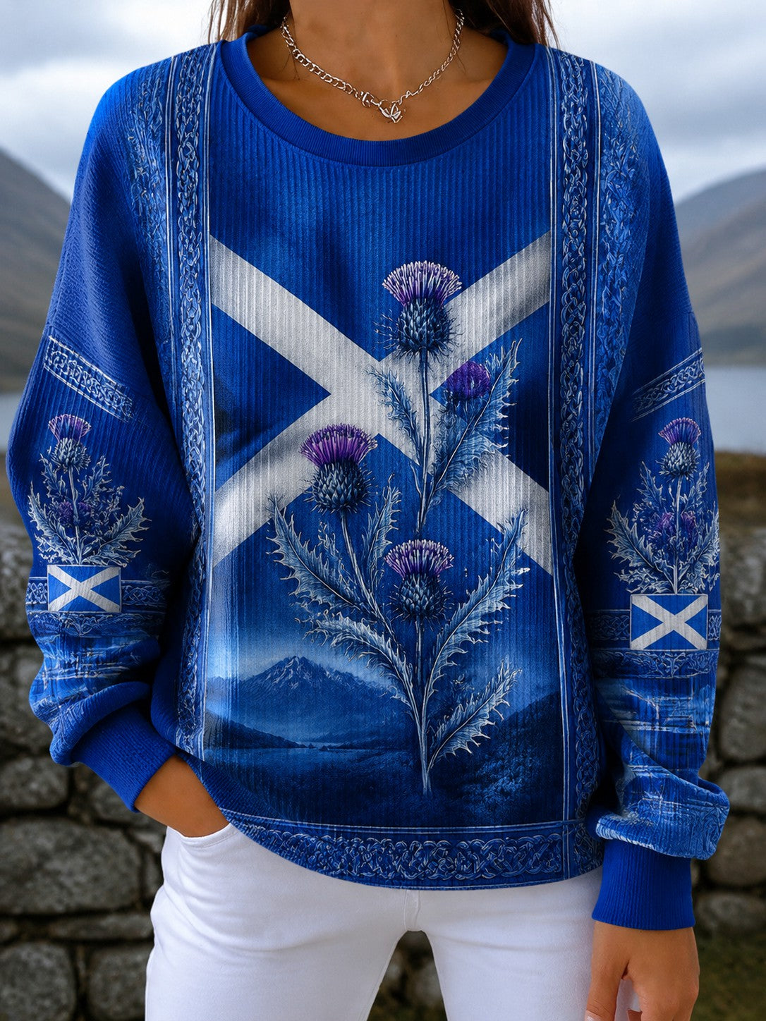 Women's Scotland St. Andrew's Day Printed Sweatshirt