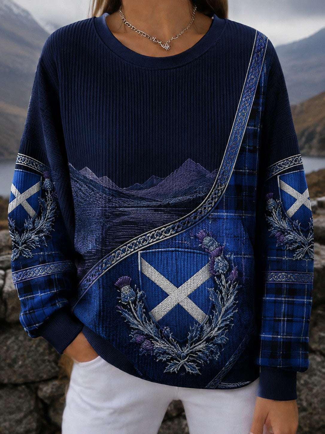 Women's Scotland St. Andrew's Day Printed Sweatshirt