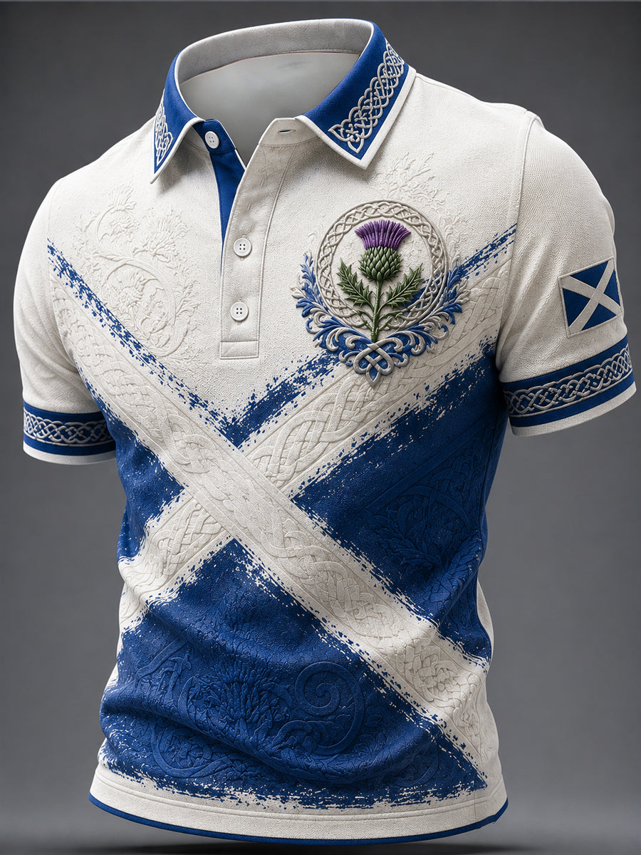 Men's St Andrew’s Day Print Casual Top
