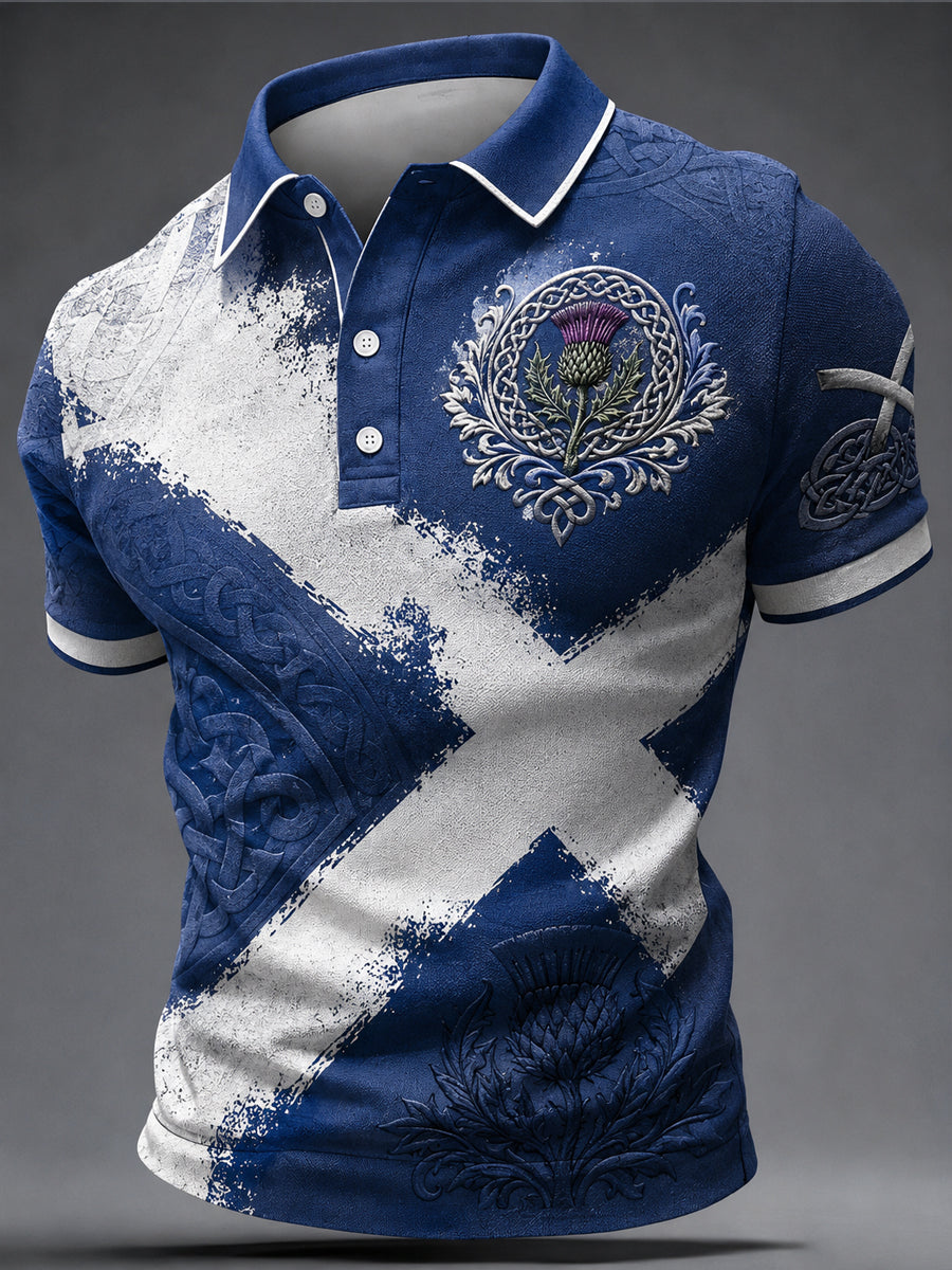 Men's St Andrew’s Day Print Casual Top